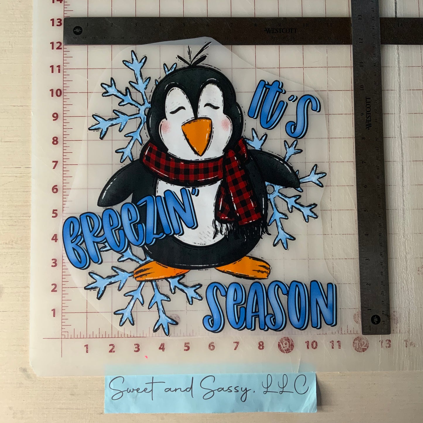 It’s Freezin’ Season, penguin DTF Transfer Design