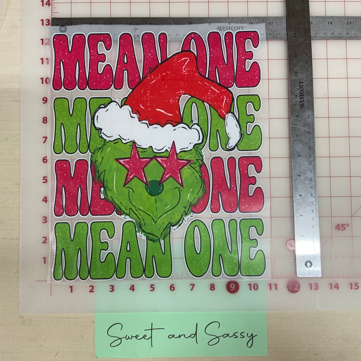 Mean one Star Eyes DTF Transfer Design