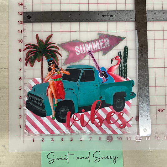 Summer Vibes DTF Transfer Design