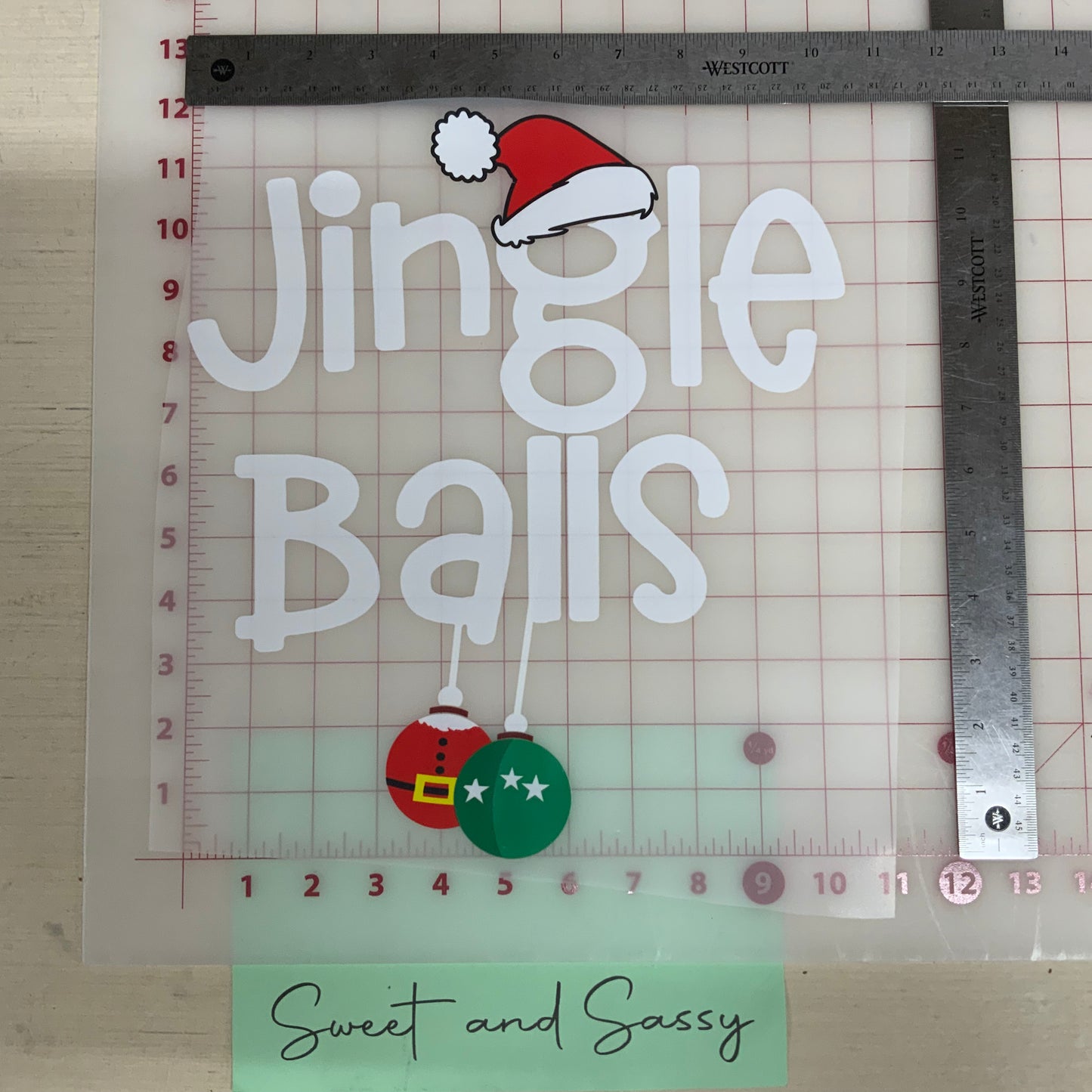 Jingle Balls DTF Transfer Design