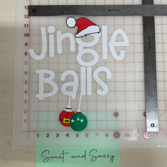Jingle Balls DTF Transfer Design
