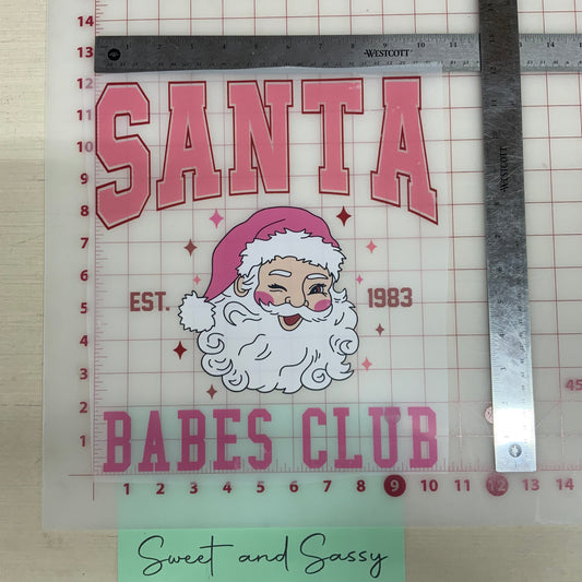 Santa Babes Club DTF Transfer Design