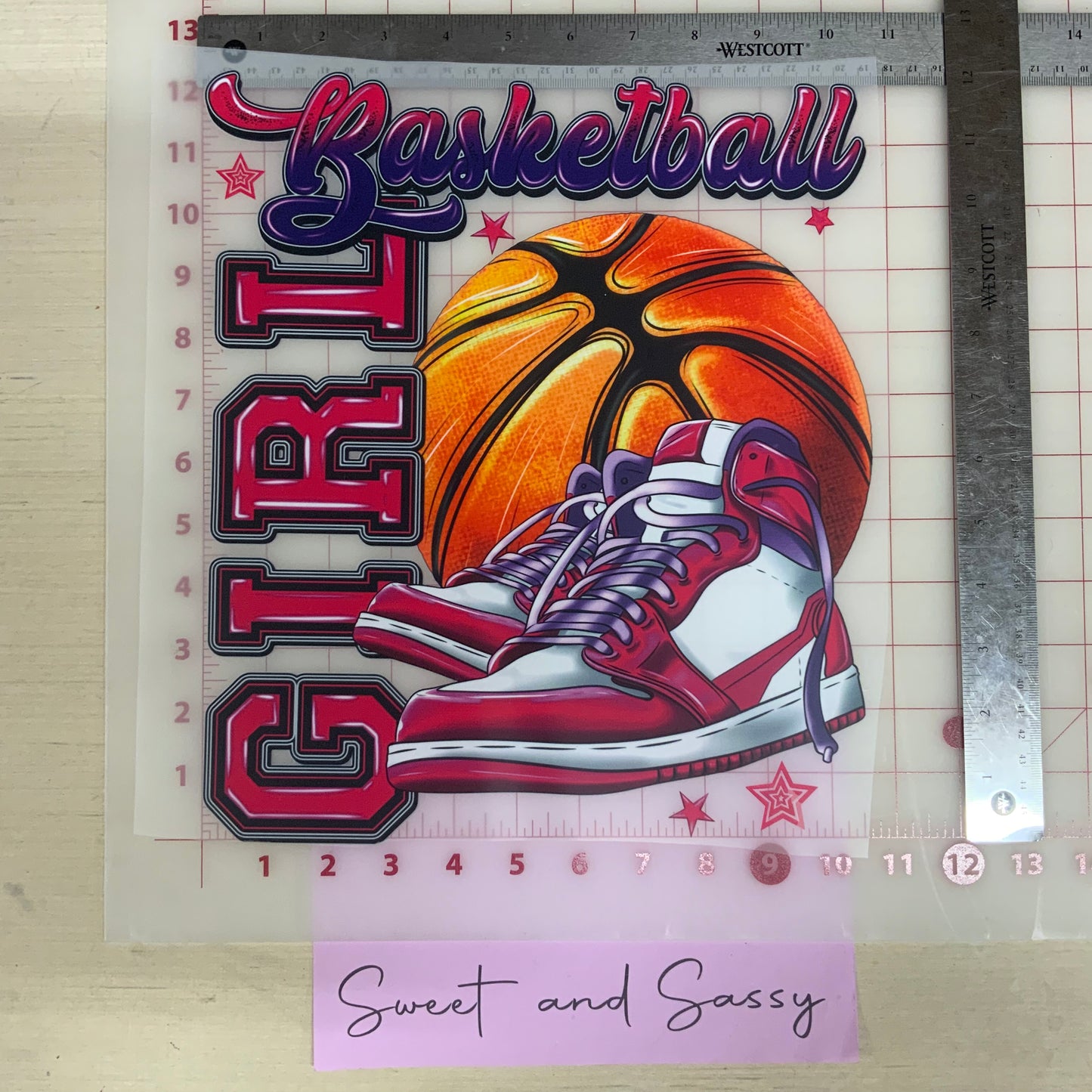 Basketball girl DTF Transfer Design