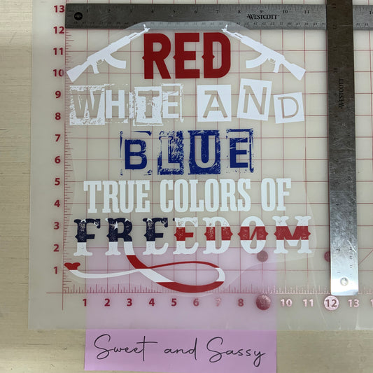 Colors of freedom DTF Transfer Design