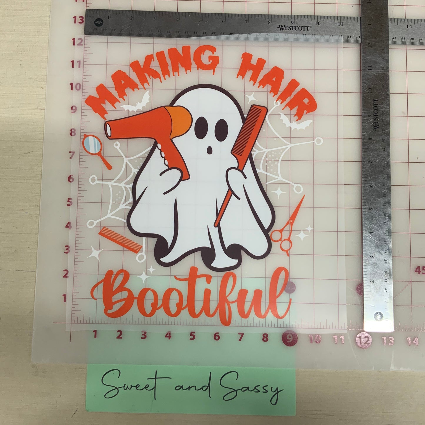 Making hair Bootiful DTF Transfer Design