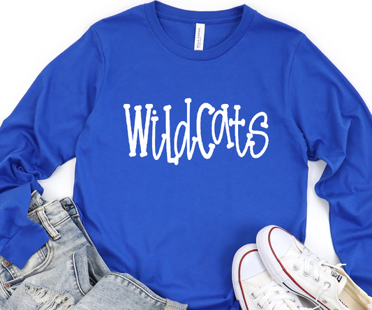 Funky Serif Wildcats DTF Transfer