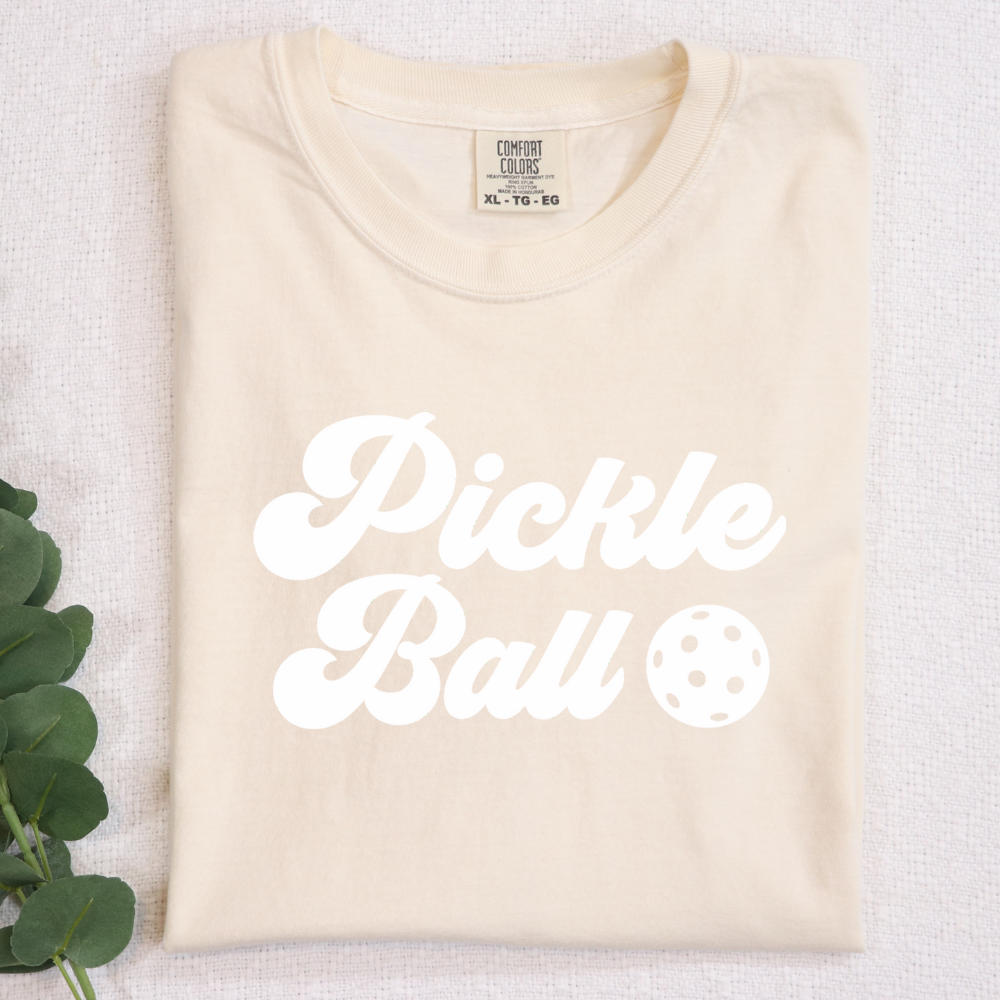 Pickleball White DTF Transfer Design