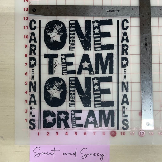 Cardinals One Team, One Dream DTF Transfer