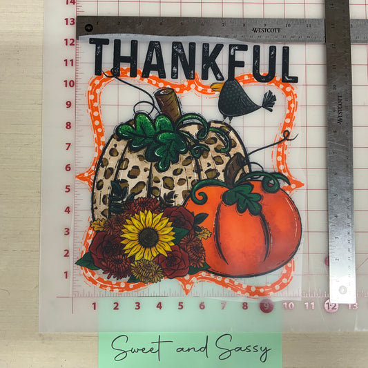 Thankful Leopard DTF Transfer Design