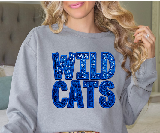 wildcats sequins DTF Transfer