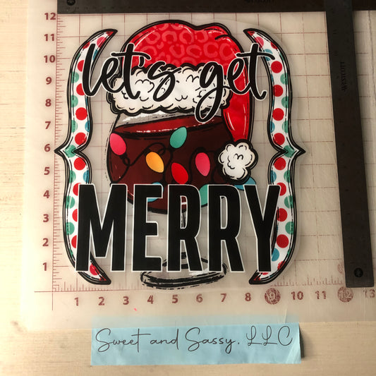 Let’s get Merry DTF Transfer Design