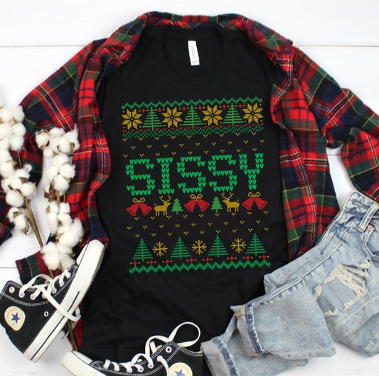 Sissy Christmas DTF Transfer Design