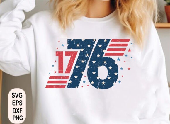 1776 Stars DTF Transfer Design