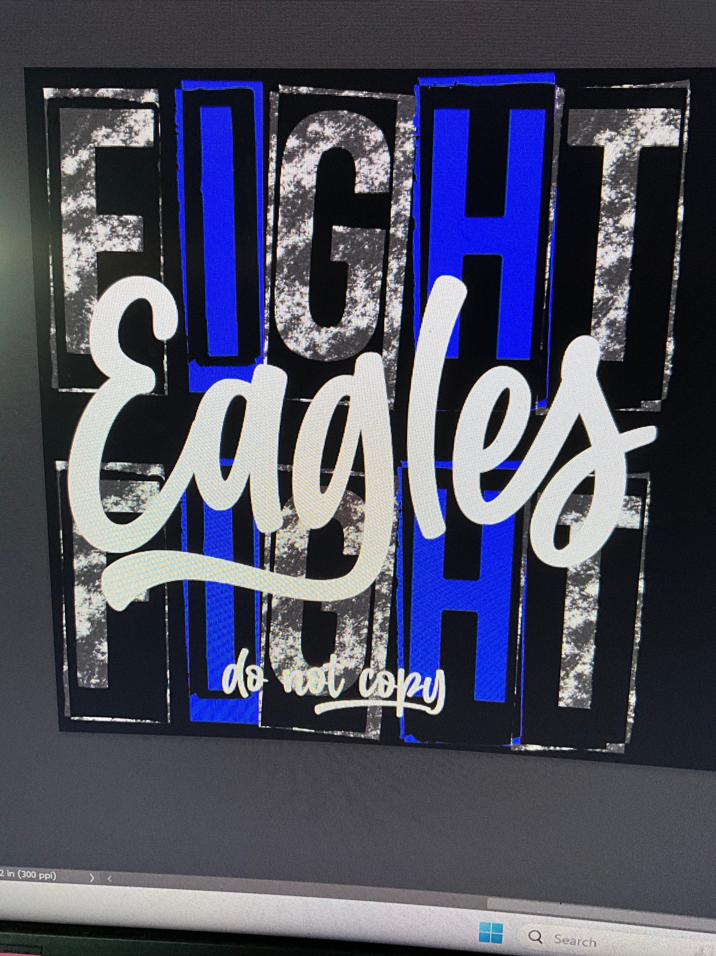 Fight Eagles Fight DTF Transfer Design