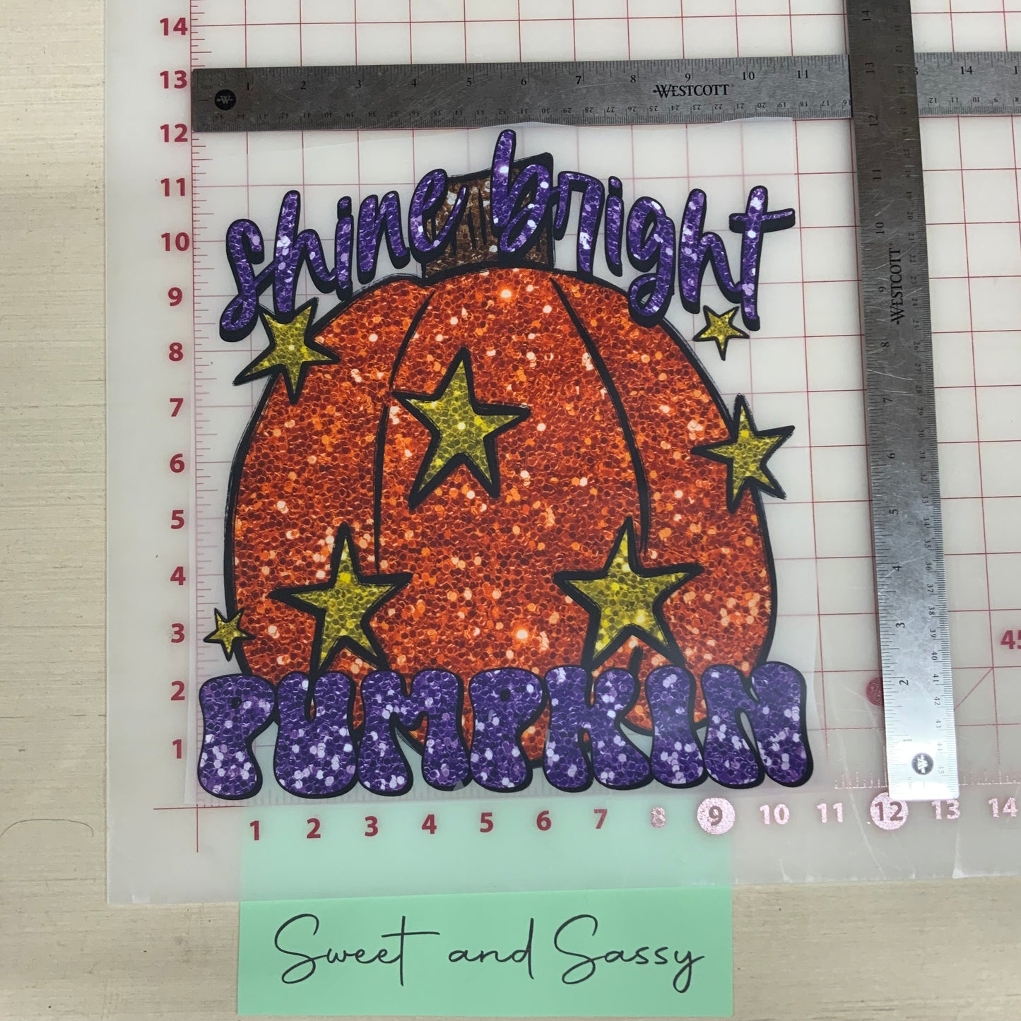 Shine Bright PumpkinDTF Transfer Design
