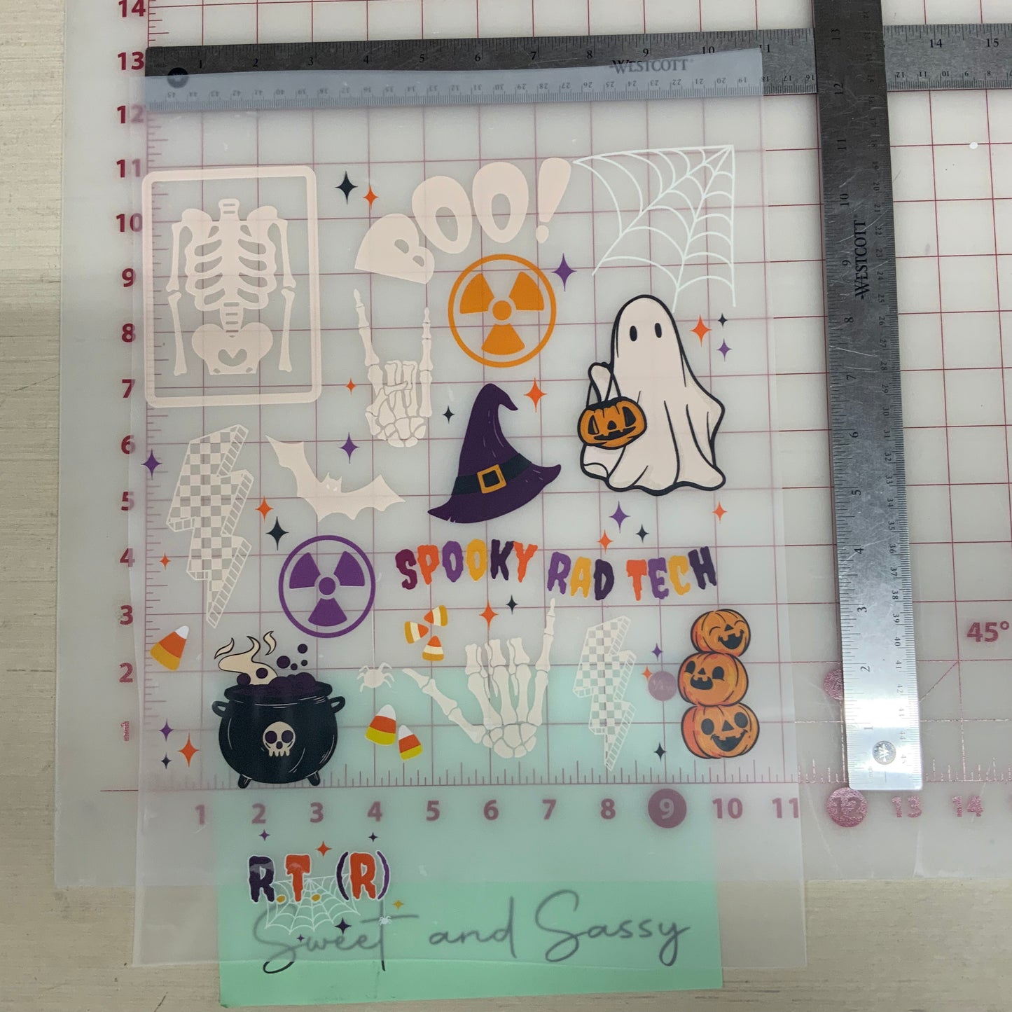 Spooky Rad Tech DTF Transfer Design