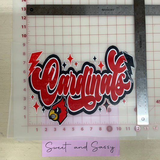 Cardinals Preppy DTF Transfer