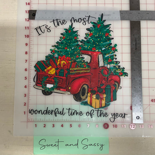 It’s the most Wonderful time of the Year Truck DTF Transfer Design