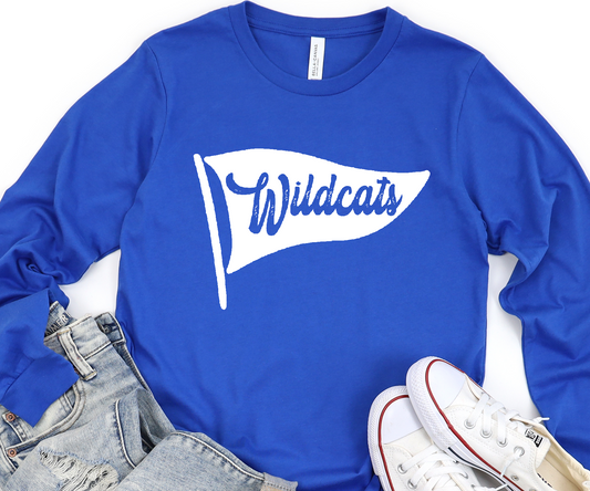 Wildcats White flag DTF Transfer