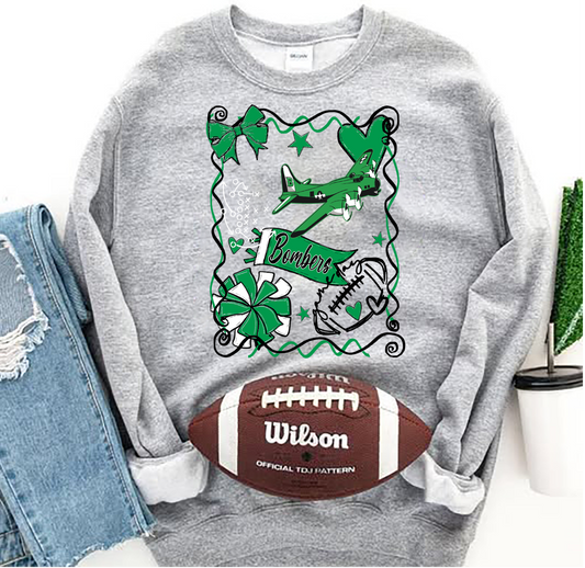 Football Mascot Collage DTF Transfer Design