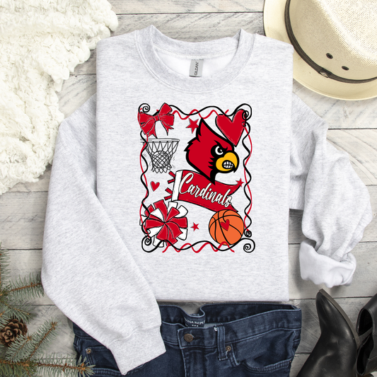 Basketball Mascot Collage DTF Transfer Design