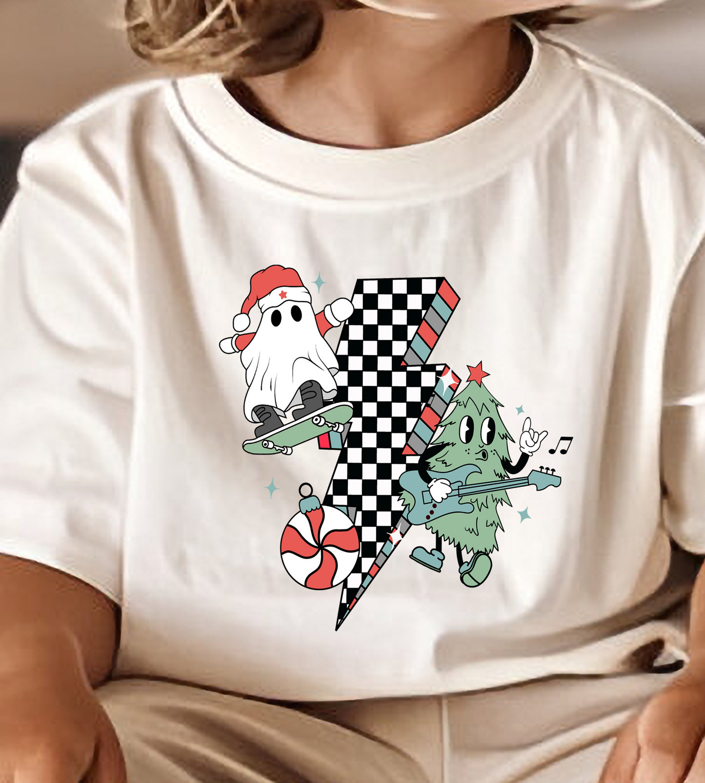 Boy Christmas Bolt DTF Transfer Design