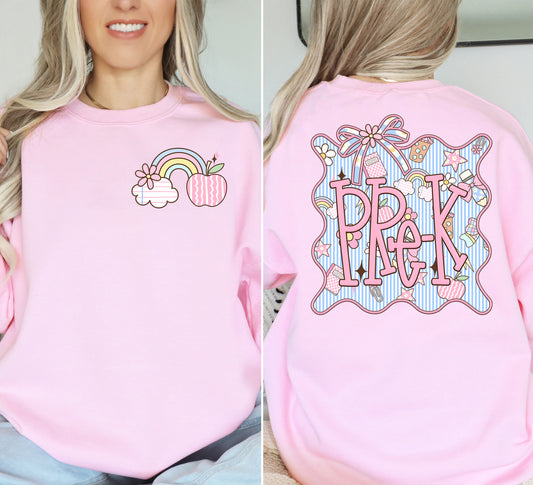 Seersucker Grade Framed DTF Transfer Design includes pocket