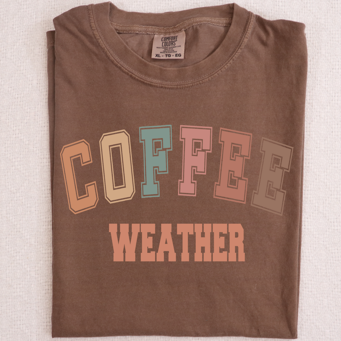 Coffee Weather DTF Transfer Design
