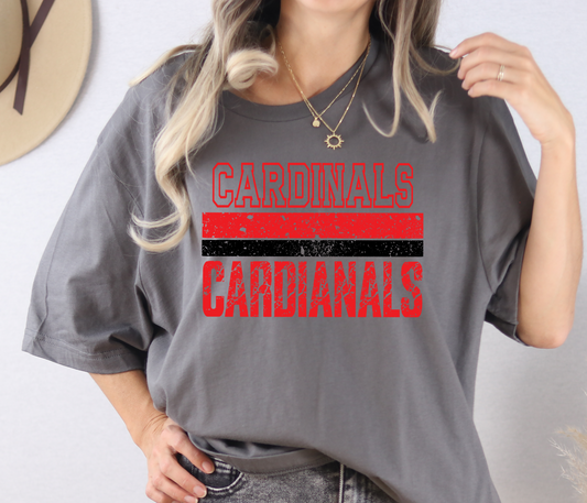 Mascot 2 Lines distressed DTF Transfer Design