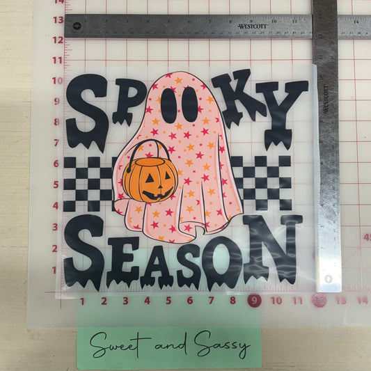 Spooky Season Star Ghost DTF Transfer Design