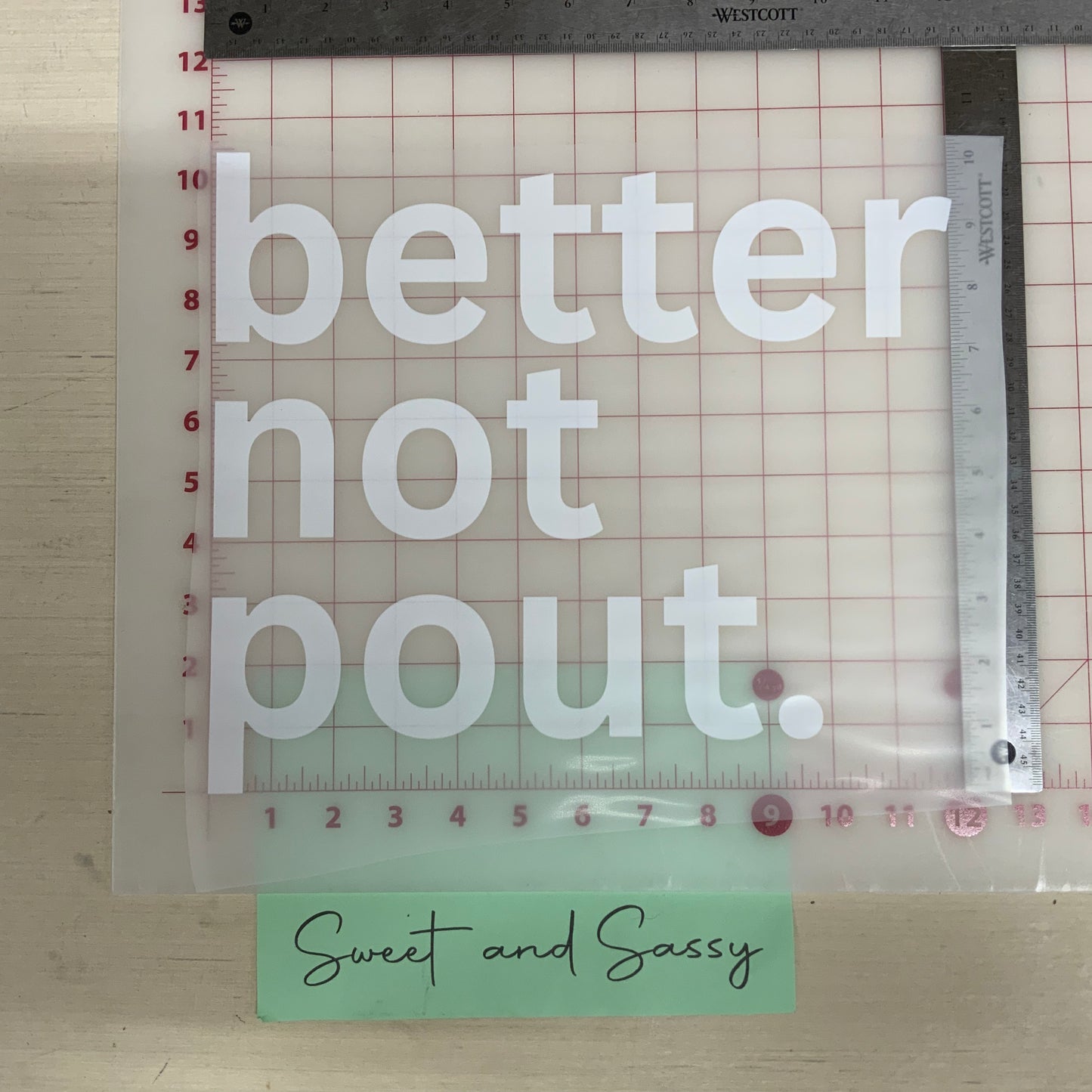 Better Not Pout DTF Transfer Design