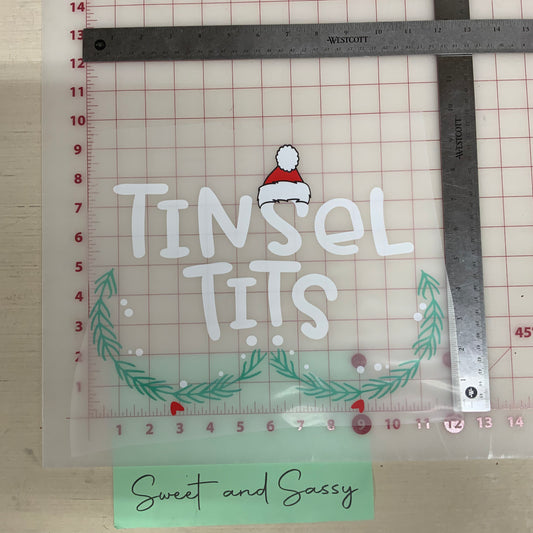 Tinsle Tits DTF Transfer Design