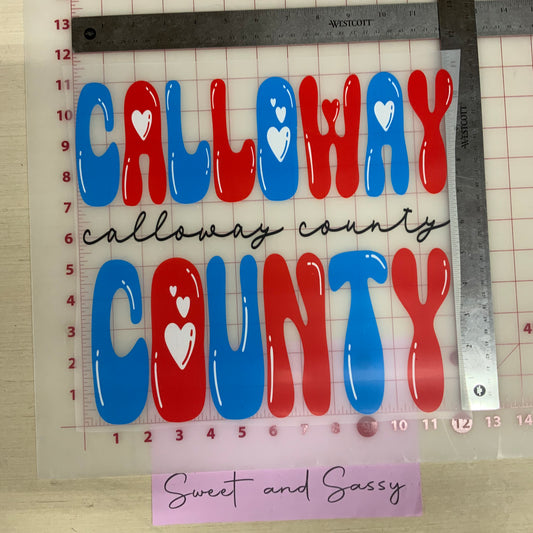Calloway County COR DTF Transfer Design