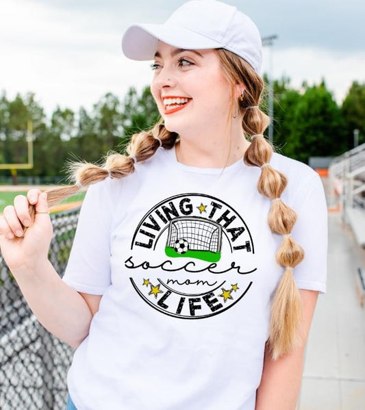 Living that soccer mom life DTF Transfer Design