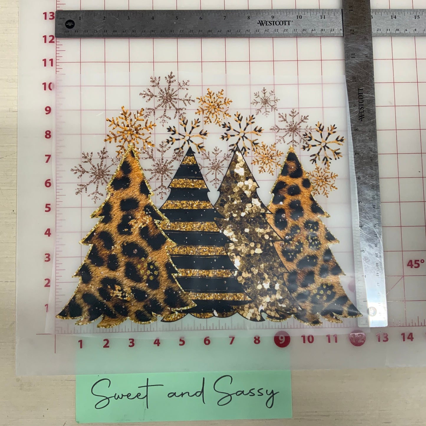 Leopard Trees DTF Transfer Design