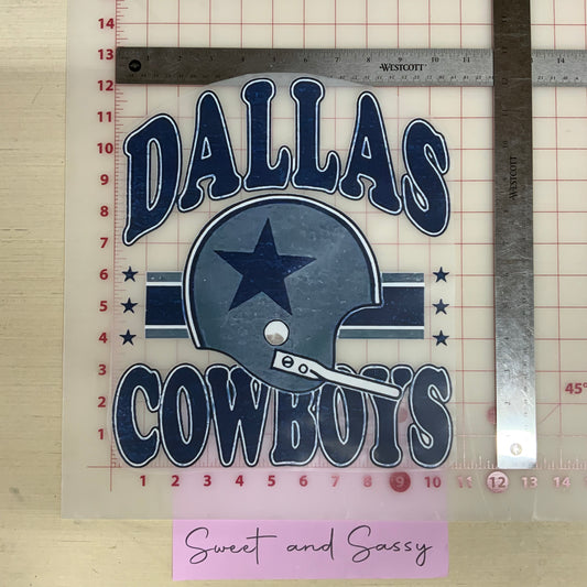 Dallas helmet DTF Transfer