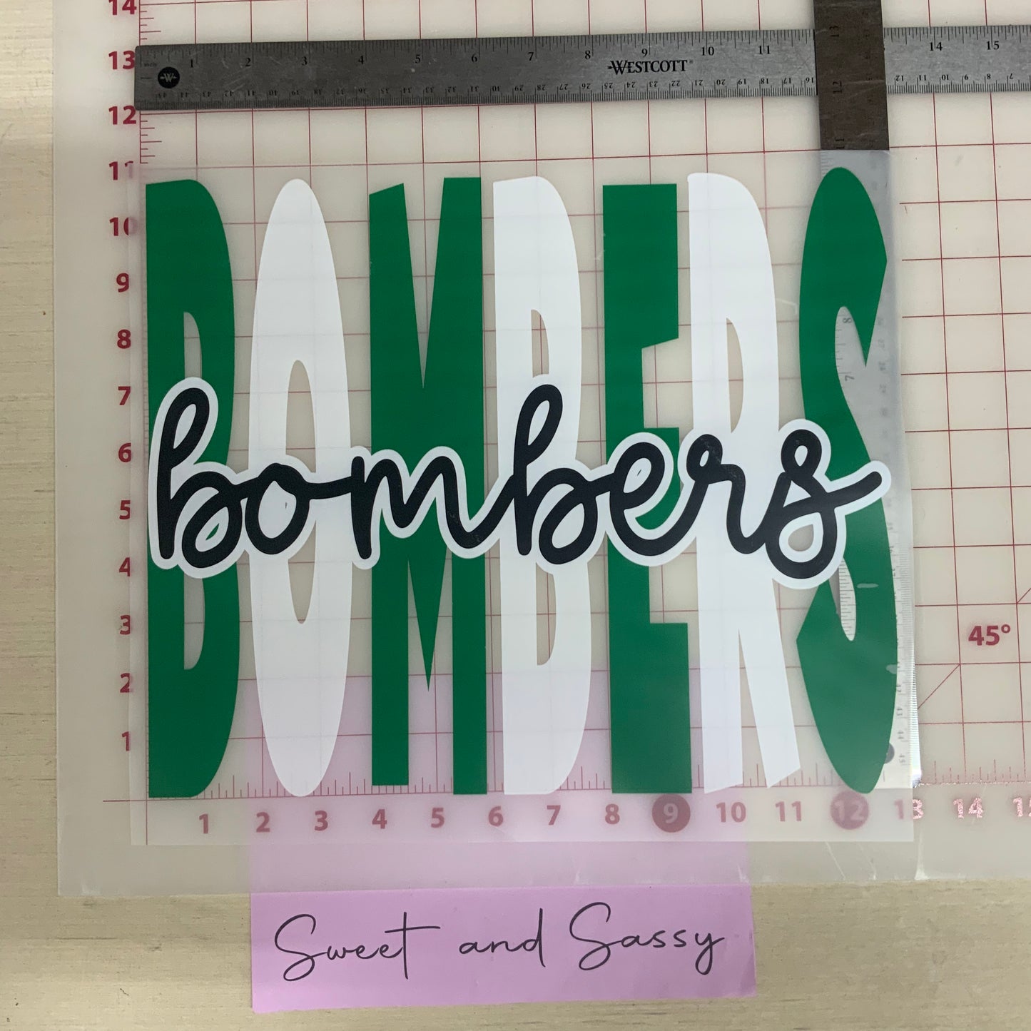 Bombers Stacked Doodle DTF Transfer