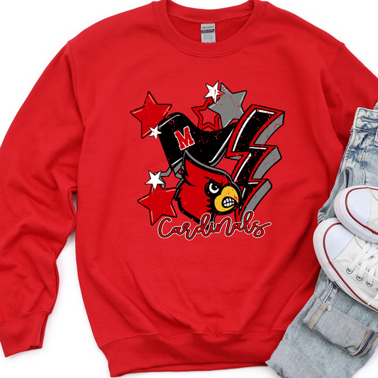 JS M 23 Bolt star Cardinals DTF Transfer Design