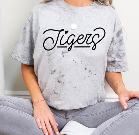 Tigers Cursive DTF Transfer Design