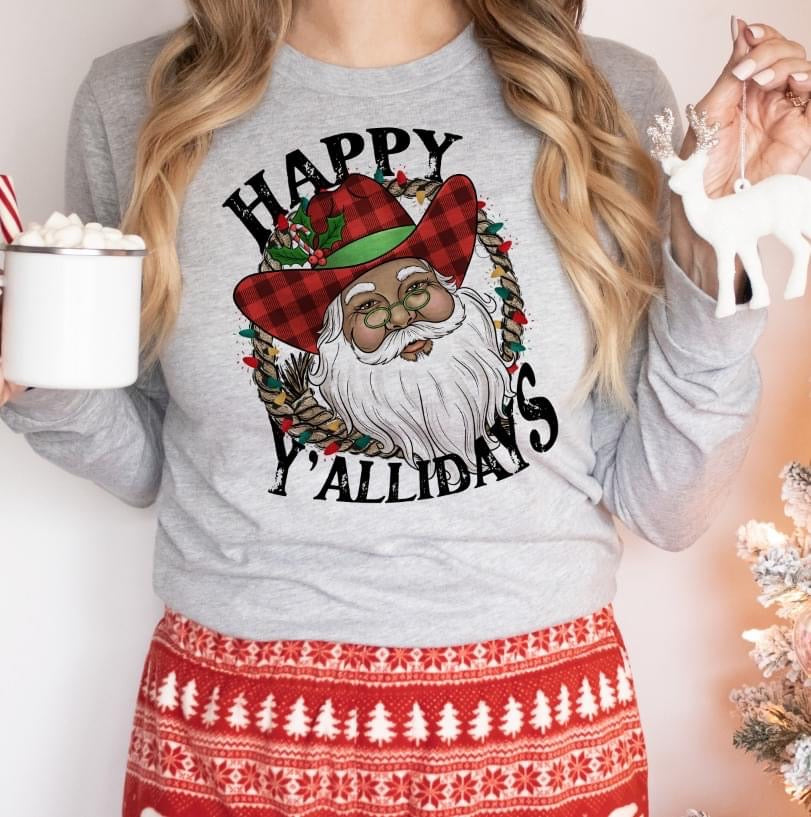 Happy Yallidays DTF Transfer Design
