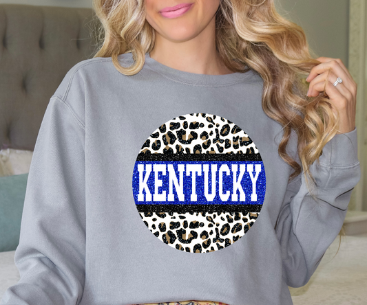 KENTUCKY CIRCLE LEOPARD DTF Transfer