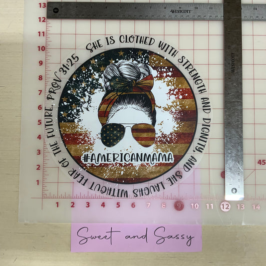 She is clothed with strength and dignity DTF Transfer Design