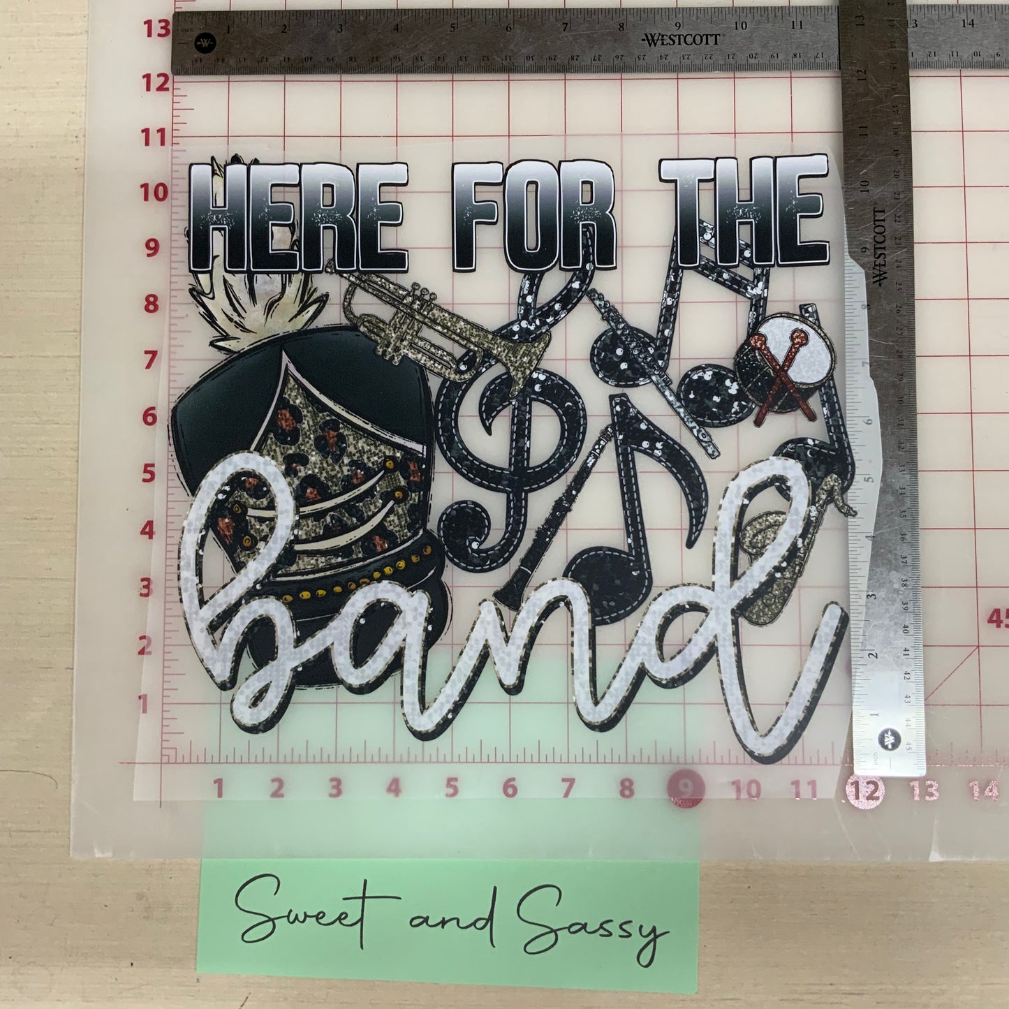 Here for the Band DTF Transfer Design