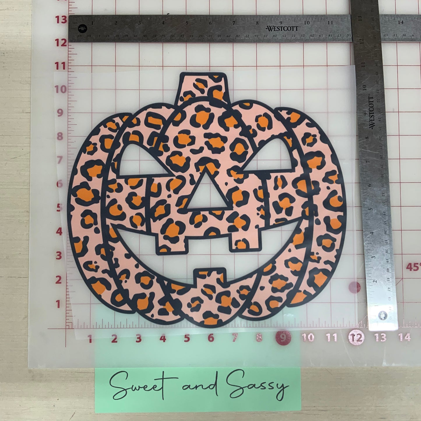 Leopard Jack-o-lantern DTF Transfer Design