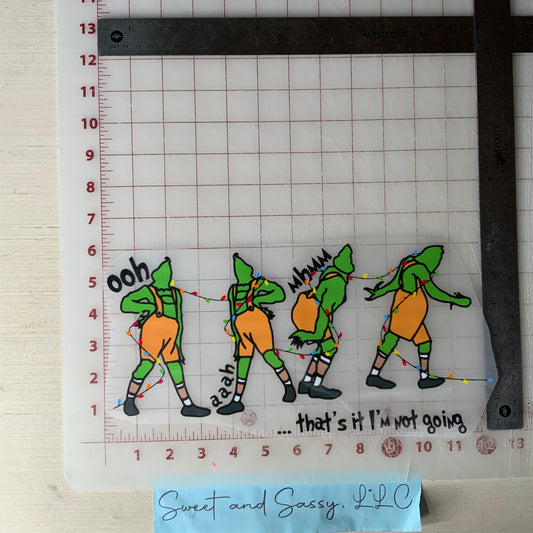 That’s it, I’m not going, Color DTF Transfer Design