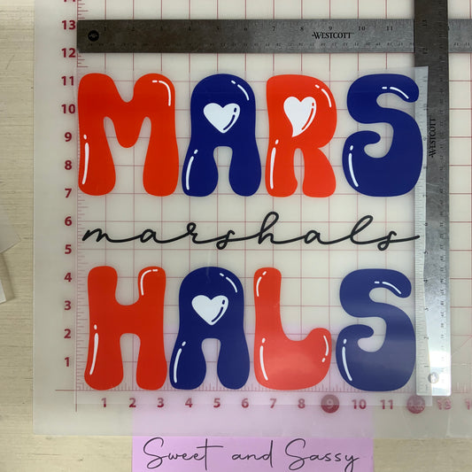 Marshals (bubble hearts) DTF Transfer