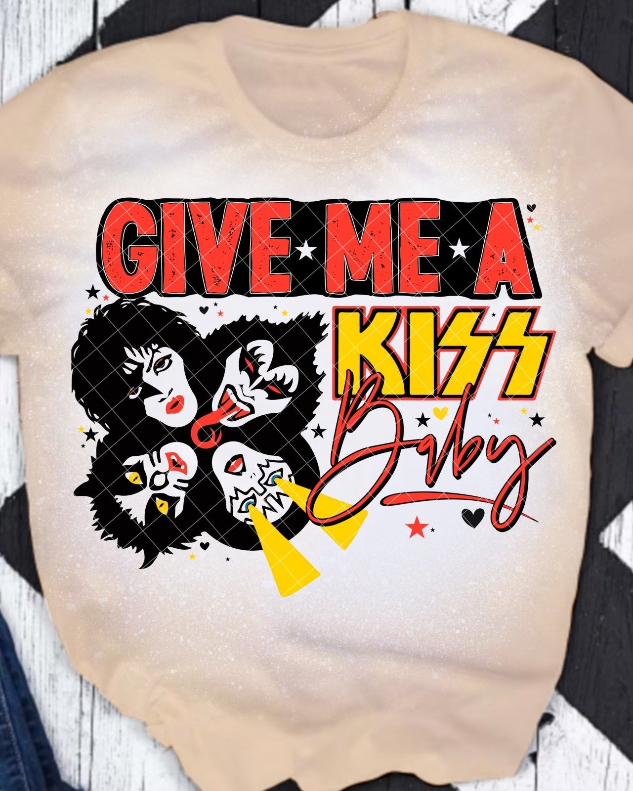 Give Me A Kiss Baby DTF Transfer Design