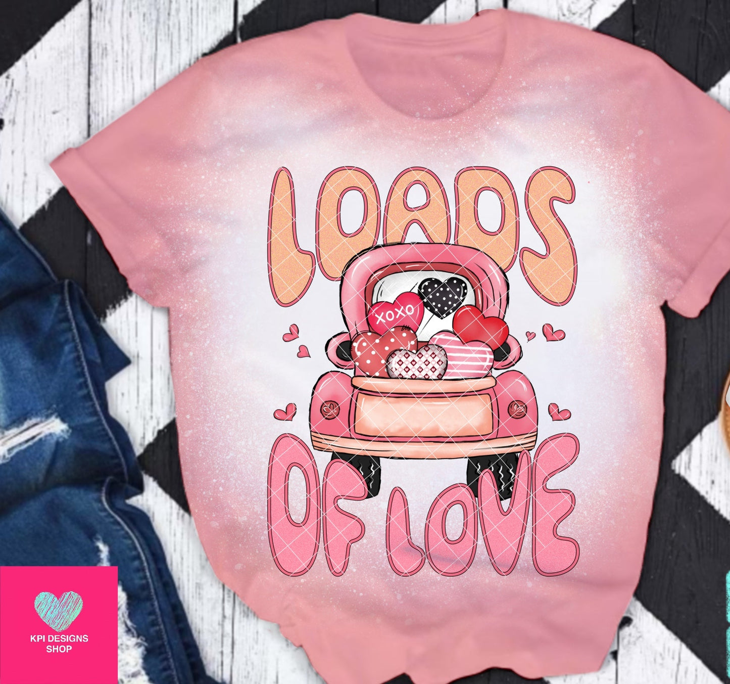 Loads of Love DTF Transfer Design