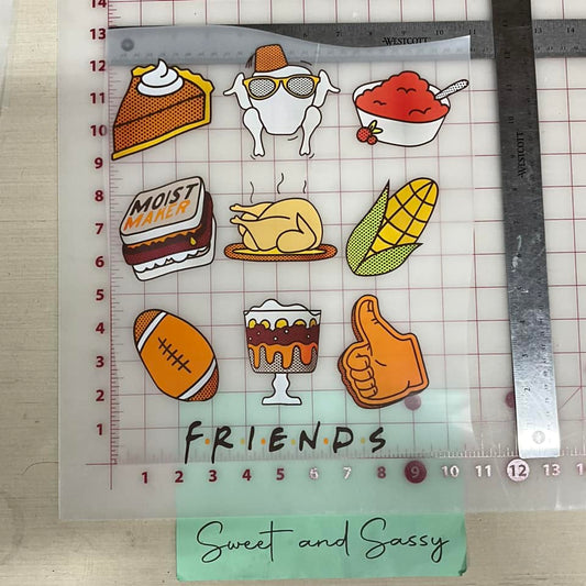 Friends Turkey DTF Transfer Design