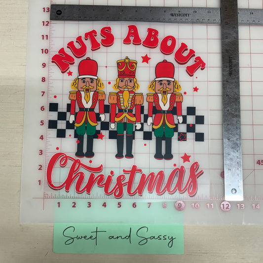 Nuts about Christmas DTF Transfer Design